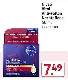 Nivea Vital Anti-Falten Nachtpflege 50 ml