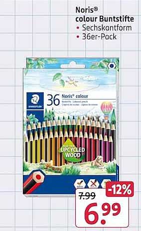 Noris® colour Buntstifte • Sechskantform • 36er-Pack