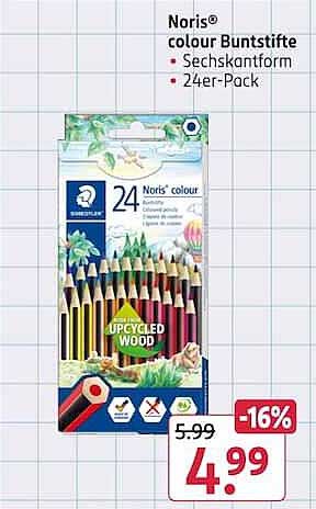 Noris® colour Buntstifte • Skizzenform • 24er-Pack