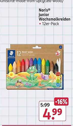 Noris junior Wachsmalkreiden • 12er-Pack