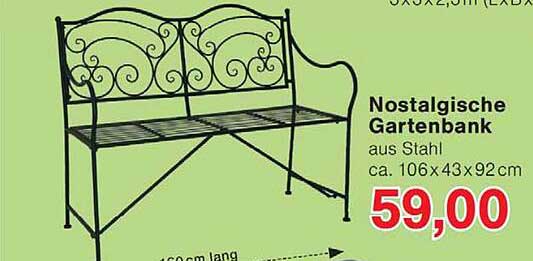 Nostalgische Gartenbank
