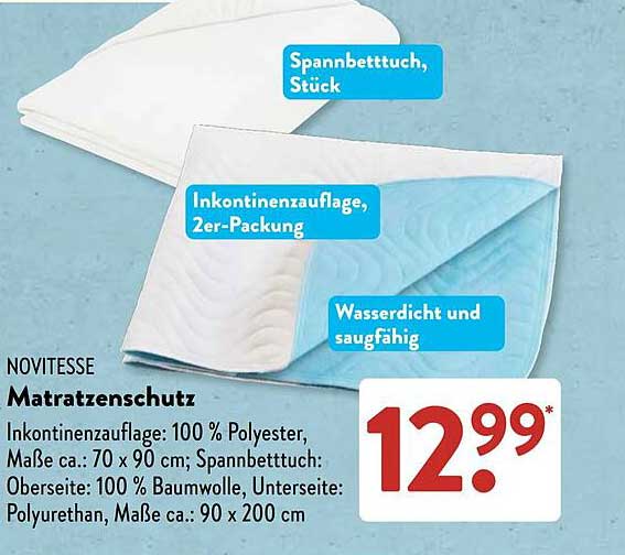 NOVITESSE Matratzenschutz