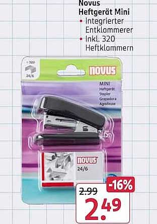 Novus Heftgerät Mini