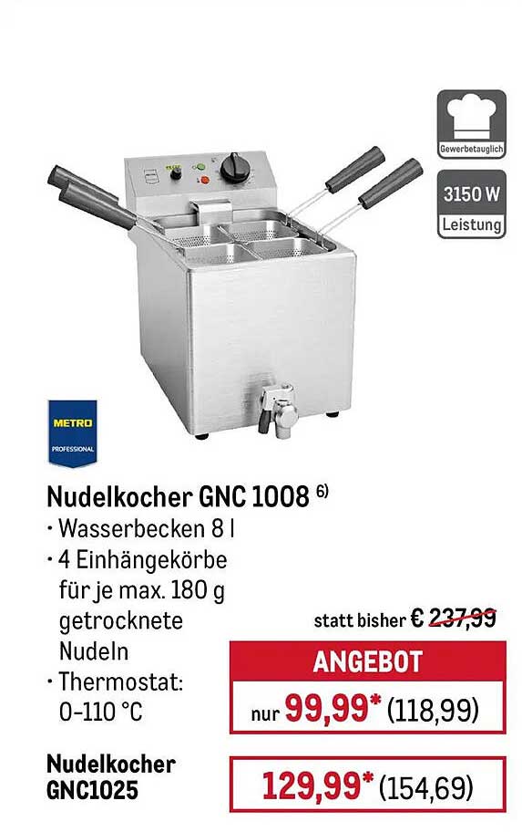 Nudelkocher GNC 1008