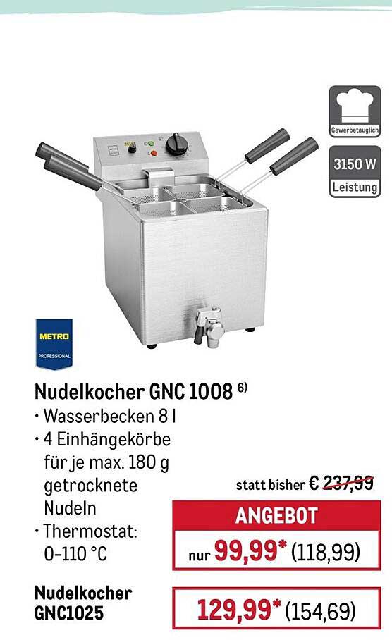 Nudelkocher GNC 1008