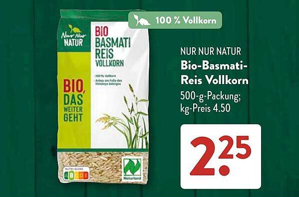 NUR NUR NATUR Bio-Basmati-Reis Vollkorn