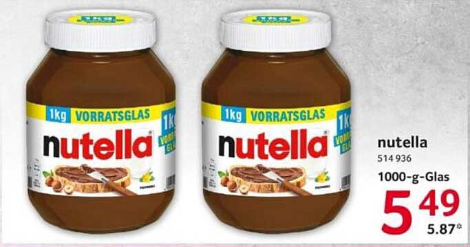 nutella 1000-g-Glas