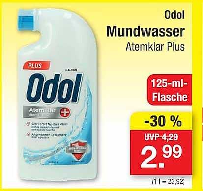 Odol Mundwasser Atemklar Plus 125-ml-Flasche