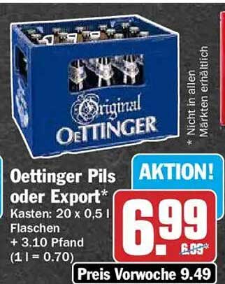 Oettinger Pils oder Export*