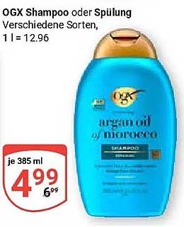 OGX Shampoo oder Spülung Verschiedene Sorten, 1 l = 12.96