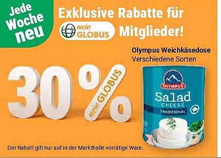 Olympus Weichkäsedose Verschiedene Sorten