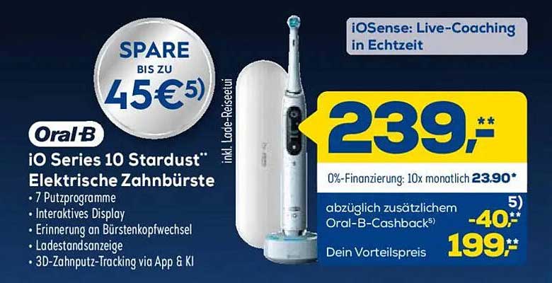 Oral-B iO Series 10 Stardust Elektrische Zahnbürste