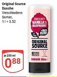 Original Source Dusche Verschiedene Sorten, 1 l = 3.52