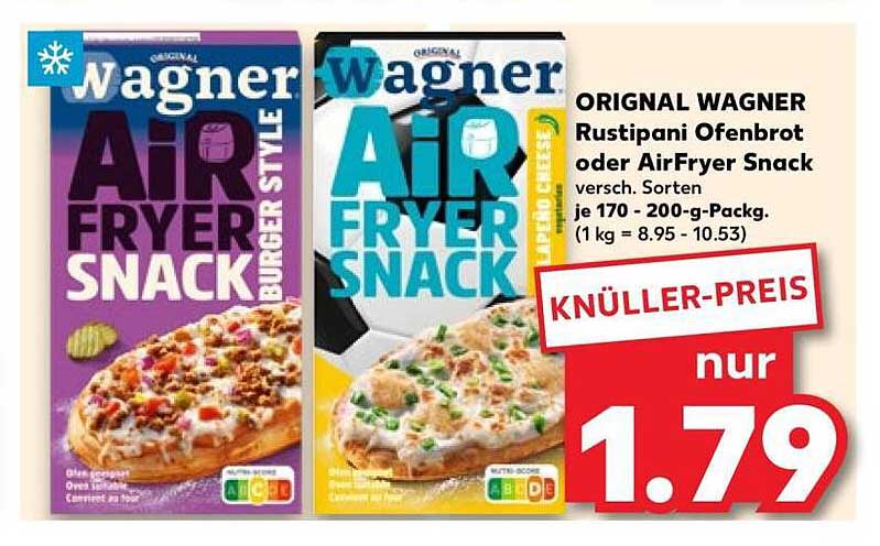 ORIGINAL WAGNER Rustipani Ofenbrot oder AirFryer Snack