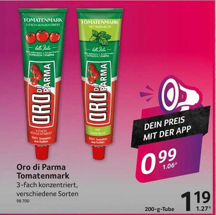Oro di Parma Tomatenmark 3-fach konzentriert, verschiedene Sorten