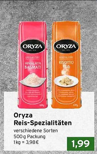 Oryza Reis-Spezialitäten