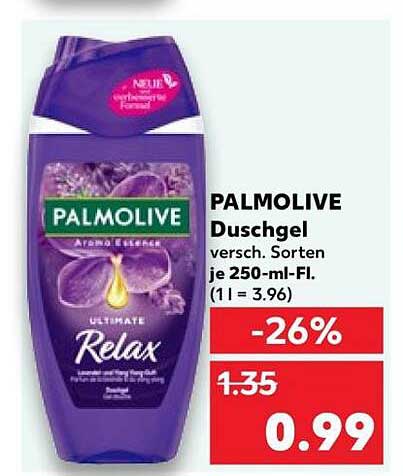 PALMOLIVE Duschgel, versch. Sorten je 250-ml-Fl.