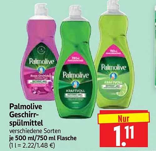 Palmolive Geschirrspülmittel verschiedene Sorten