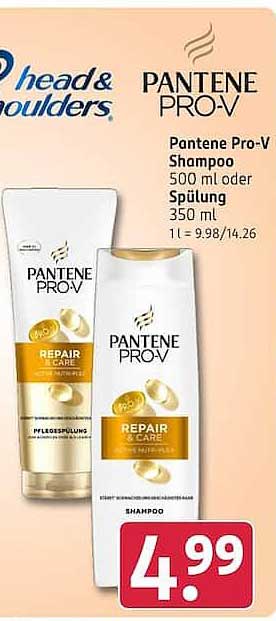Pantene Pro-V Shampoo 500 ml oder Spülung 350 ml