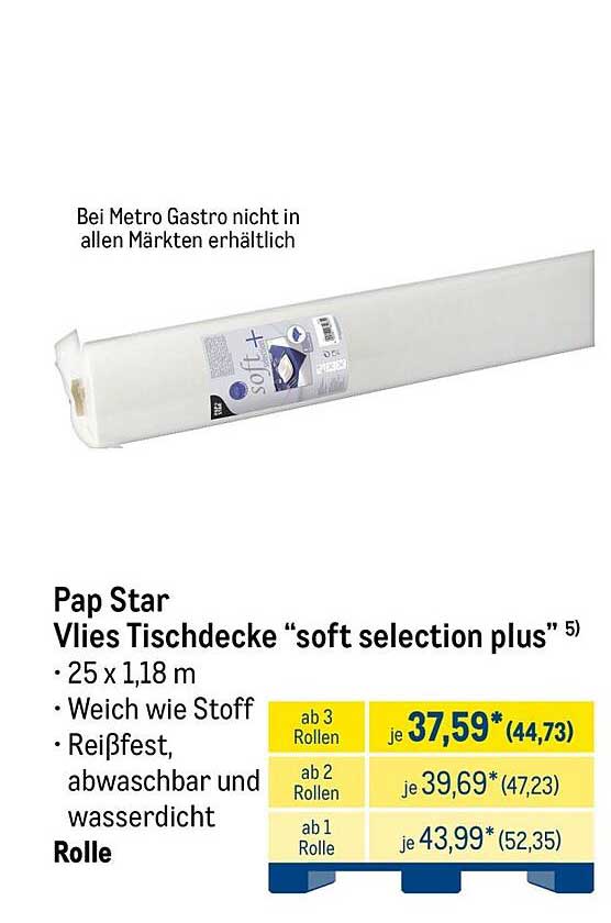 Pap Star Vlies Tischdecke “soft selection plus”