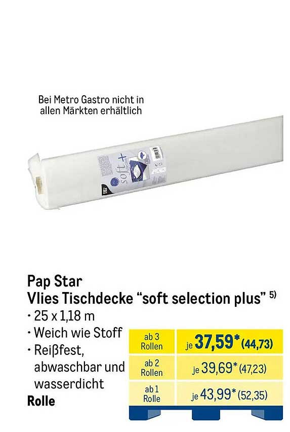 Pap Star Vlies Tischdecke “soft selection plus”