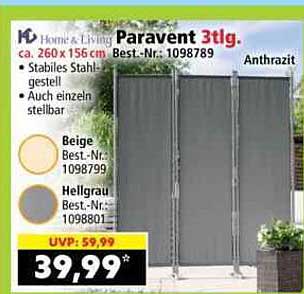 Paravent 3tlg.