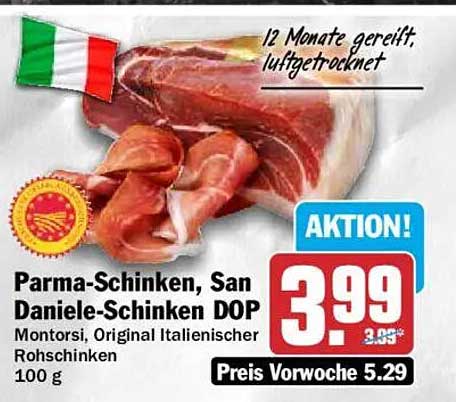 Parma-Schinken, San Daniele-Schinken DOP