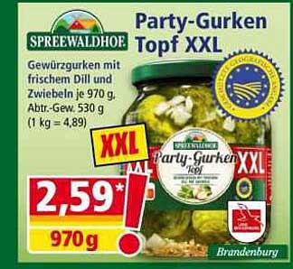 Party-Gurken Topf XXL