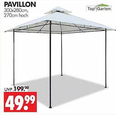 PAVILLON 300x280cm, 270cm hoch