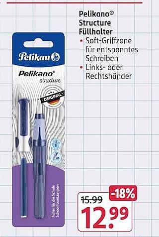 Pelikan® Structure Füllhalter • Soft-Griffzone für entspanntes Schreiben • Links- oder Rechtshänder