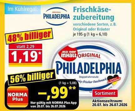 PHILADELPHIA Frischkäsezubereitung