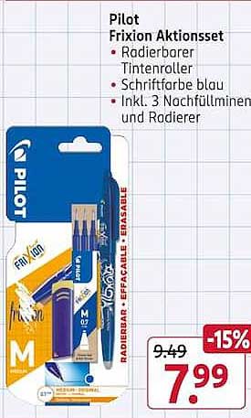 Pilot Frixion Aktionsset