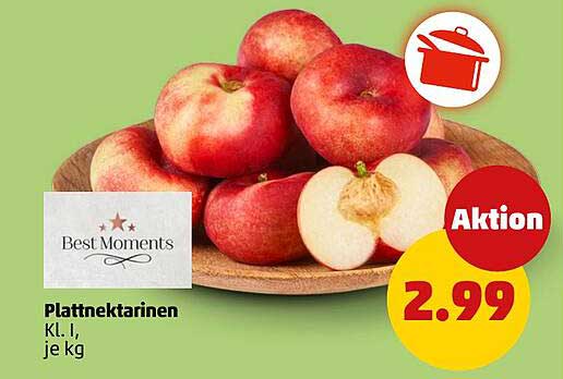 Plattnektarinen Kl. I, je kg