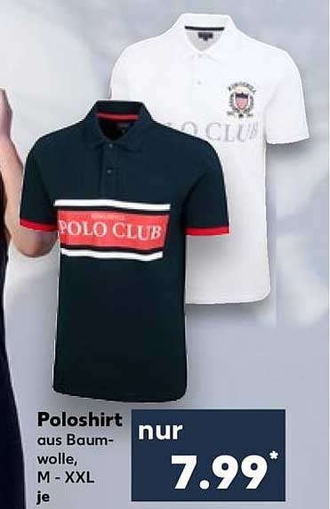 Poloshirt aus Baumwolle, M - XXL je