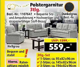 Polstergarnitur 3tlg.
