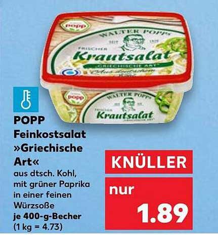 POPP Feinkostsalat »Griechische Art«