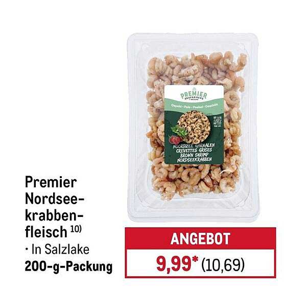 Premier Nordsee-krabben-fleisch 10) • In Salzlake 200-g-Packung