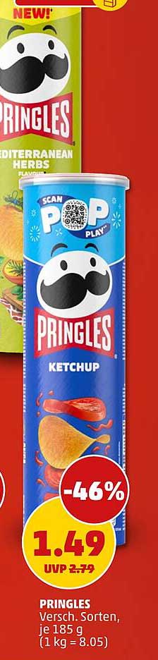 PRINGLES Versch. Sorten, je 185 g
