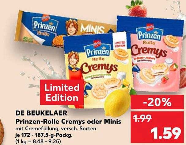 Prinzen-Rolle Cremys oder Minis