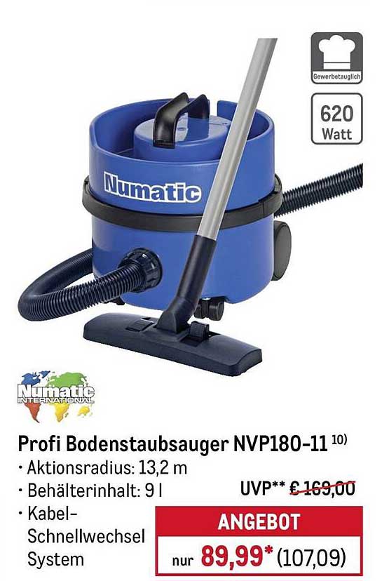 Profi Bodenstaubsauger NVP180-11