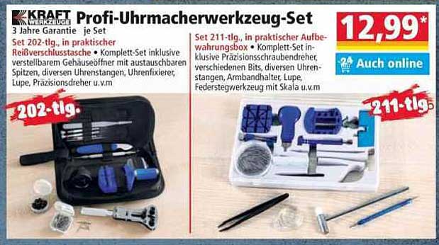 Profi-Uhrmacherwerkzeug-Set