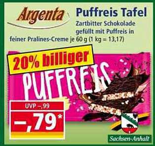 Puffreis Tafel