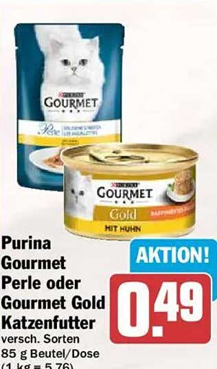 Purina Gourmet Perle oder Gourmet Gold Katzenfutter