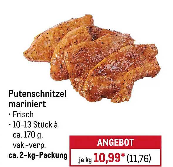 Putenschnitzel mariniert