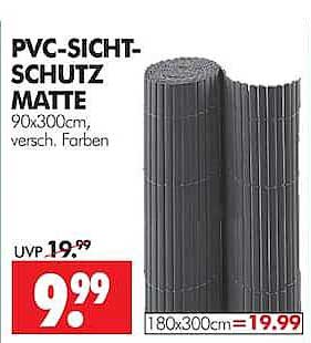 PVC-SICHT-SCHUTZ MATTE 90x300cm, versch. Farben