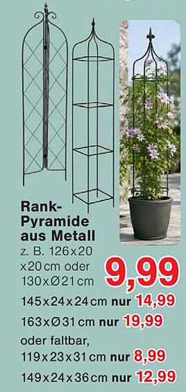 Rank-Pyramide aus Metall
