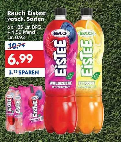 Rauch Eistee versch. Sorten