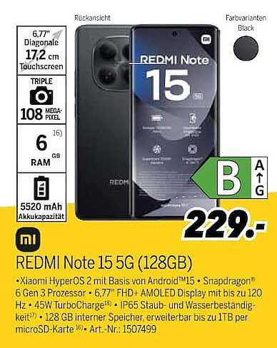 REDMI Note 15 5G (128GB)