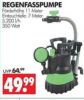 REGENFASSPUMPE