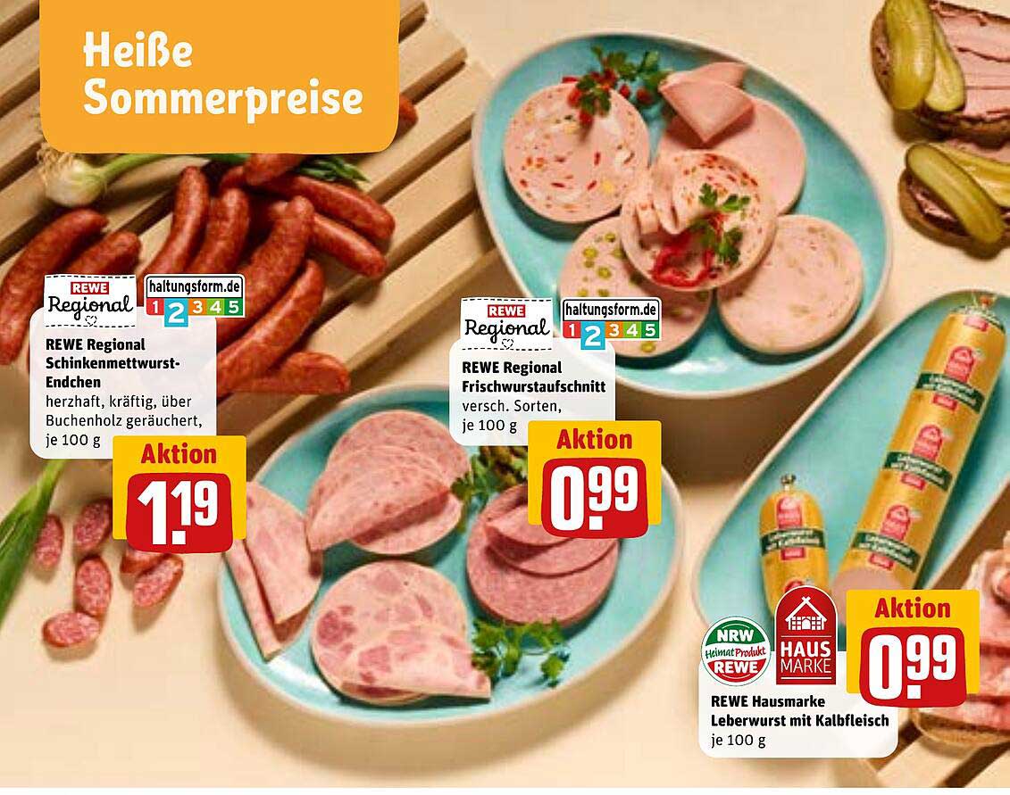 REWE Regional Schinkenmettwurst-Endchen